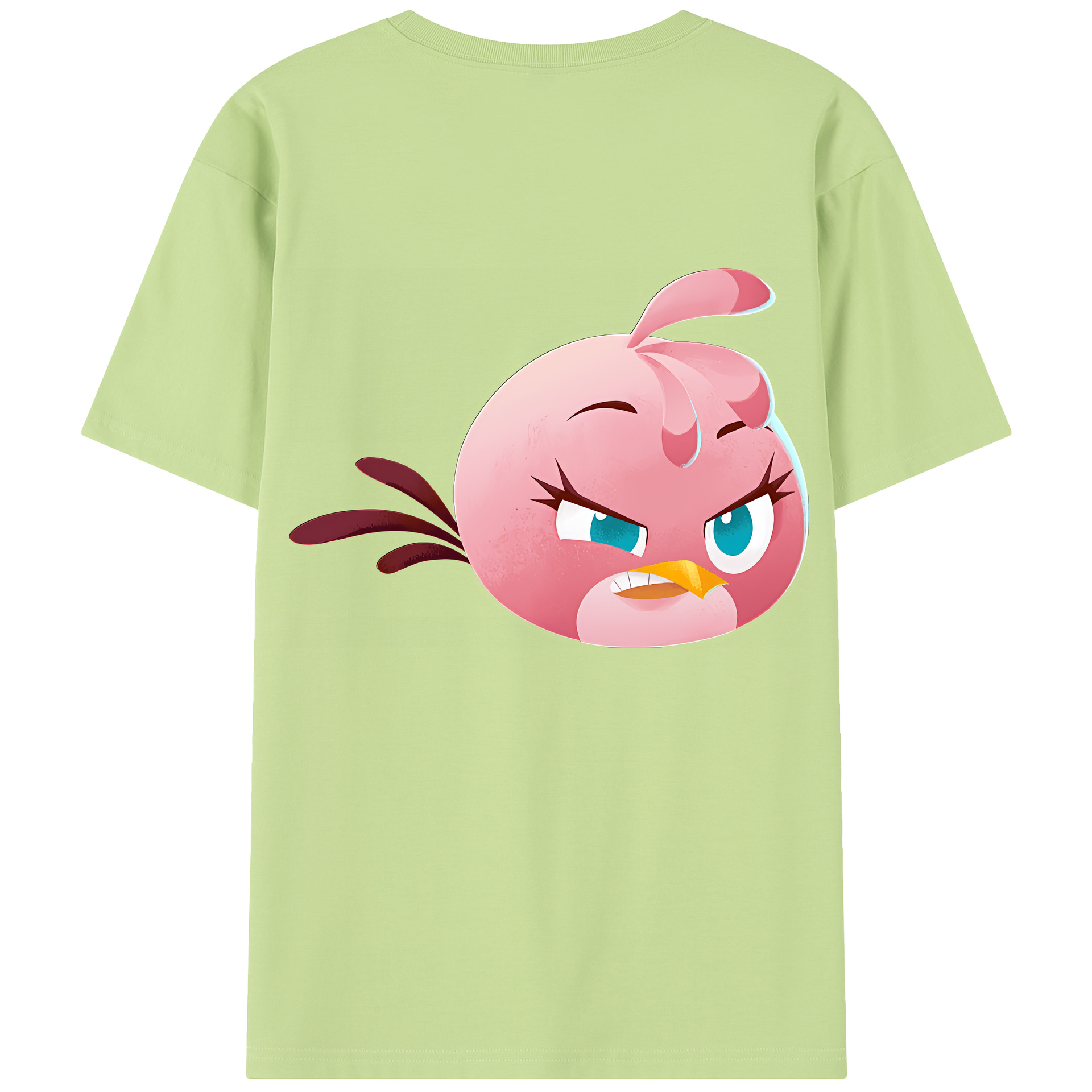 （画像用） Angry Birds アングリーバード 綿100％半袖Tシャツ（背面プリント）